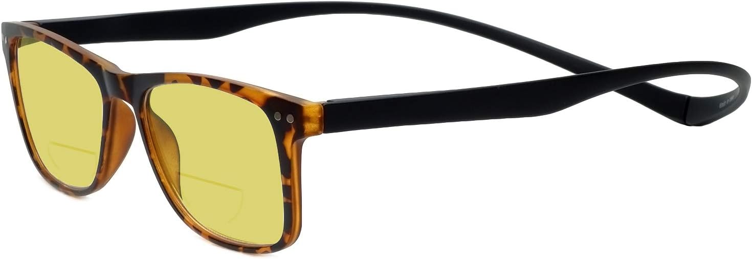 

Солнцезащитные очки Magz Astoria Classic Square с магнитной поляризацией, бифокальные, для мужчин и женщин, с застежкой-пряжкой для чтения, Tortoise Havana Brown Gold Frame/Yellow Lens