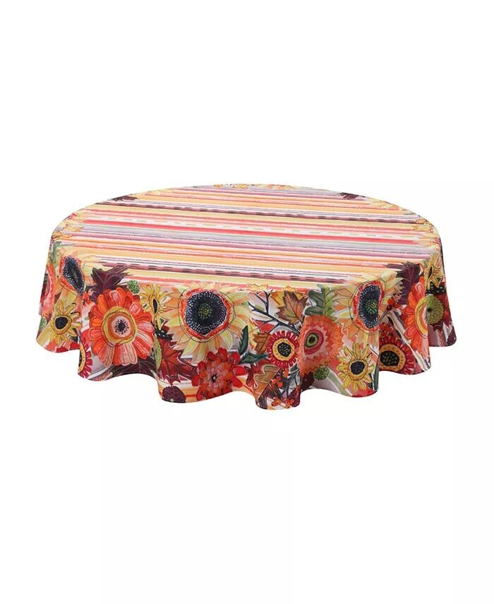 

Круглая скатерть Harvest Snippets 70 дюймов Laural Home, мультиколор