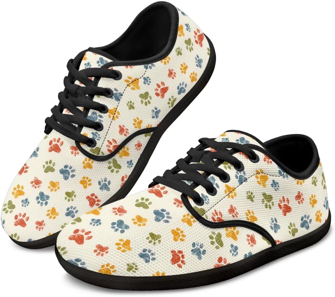 

Мужские босоножки Jeiento с отпечатком лапы собаки, широкая передняя часть, кроссовки с нулевым перепадом для тенниса и тренажерного зала, Cute Dog Paw