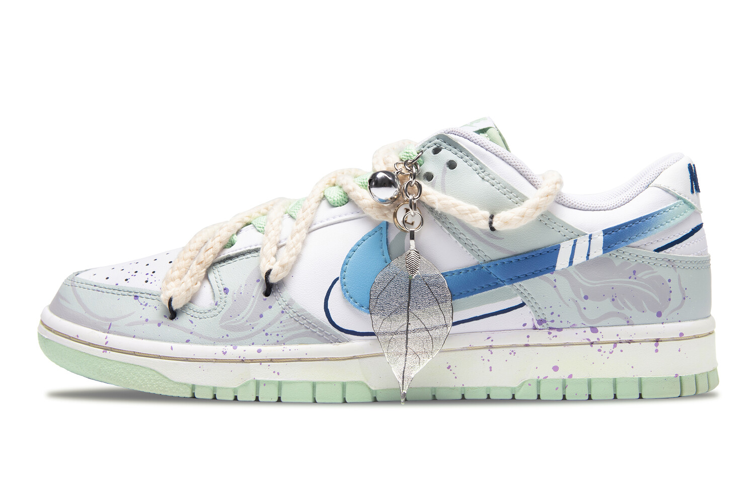 

Кроссовки Nike Dunk Skateboard Shoes Men Low-Top White, Зеленый, Кроссовки Nike Dunk Skateboard Shoes Men Low-Top White