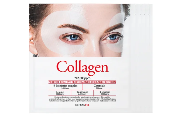 DERMAFIX Увлажняющая и питательная патчевая маска для глаз с коллагеном и яичным белком, 5 Pairs * 4 Pcs — фото 3
