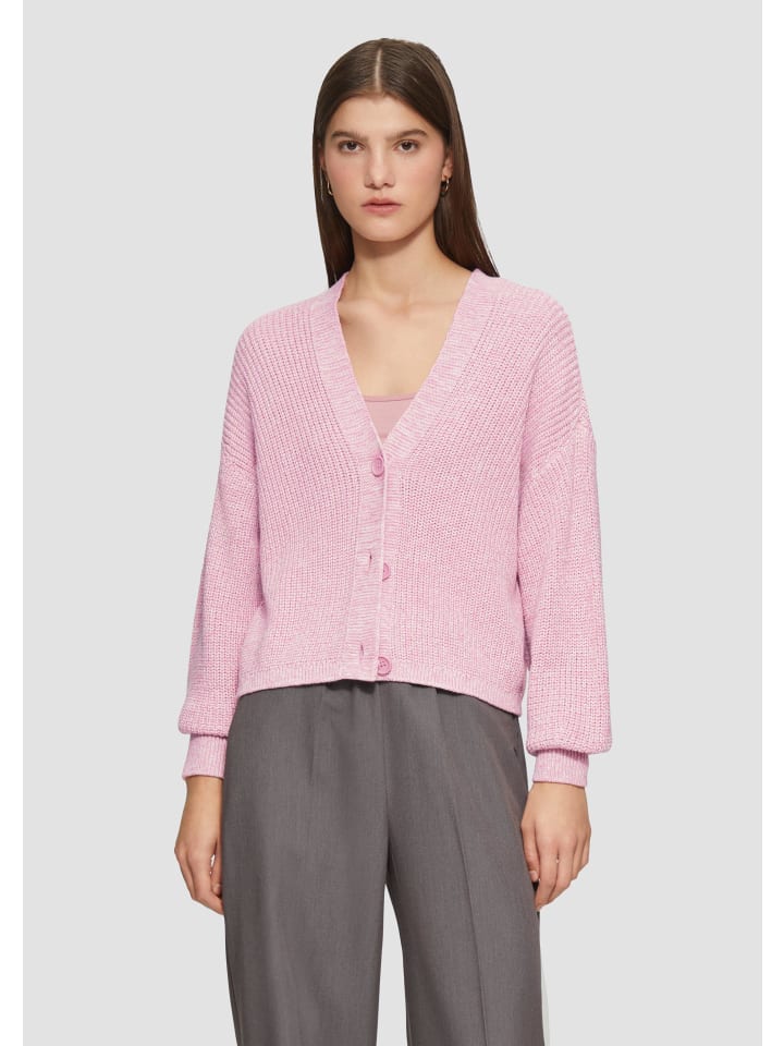 

Куртка QS Strickjacke langarm, розовый