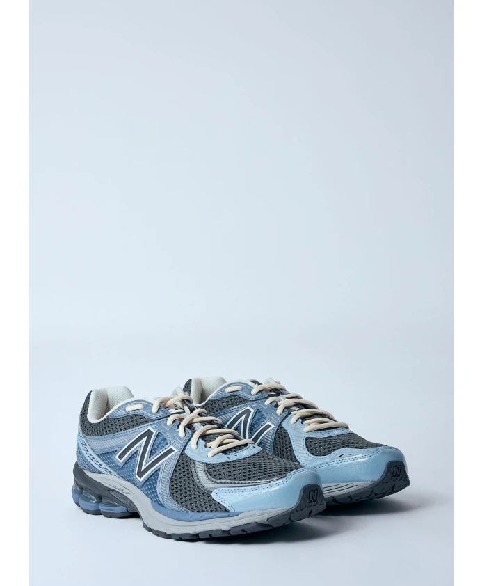 Кроссовки с сетчатыми вставками и вышитым логотипом. New Balance, синий — фото 2