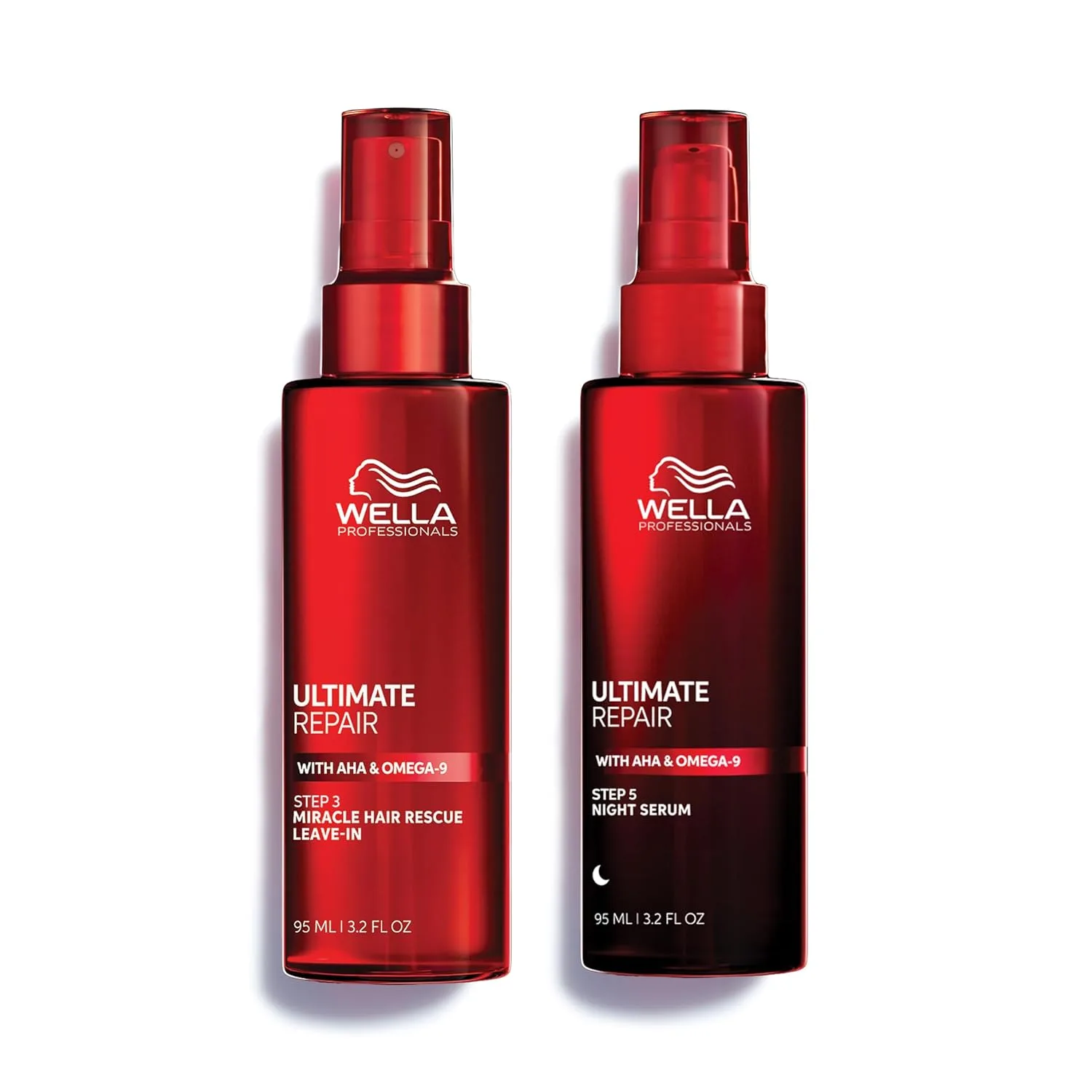 Набор Wella Professionals ULTIMATE REPAIR Miracle Hair Rescue + ULTIMATE REPAIR Night Hair Serum | Роскошные несмываемые средства для глубокого восстановления и ночной защиты | Веганский продукт Набор 2 шт. | 29,6 мл - дорожный размер