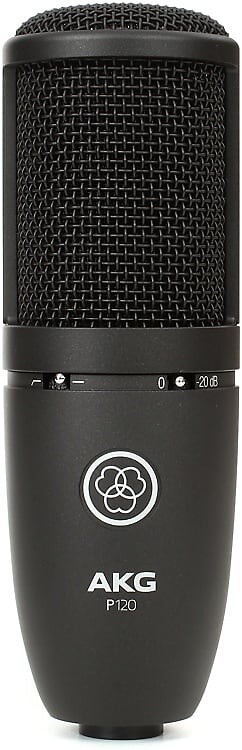 

Конденсаторный микрофон AKG P120 General-Purpose Medium Diaphragm Cardioid Condenser Microphone