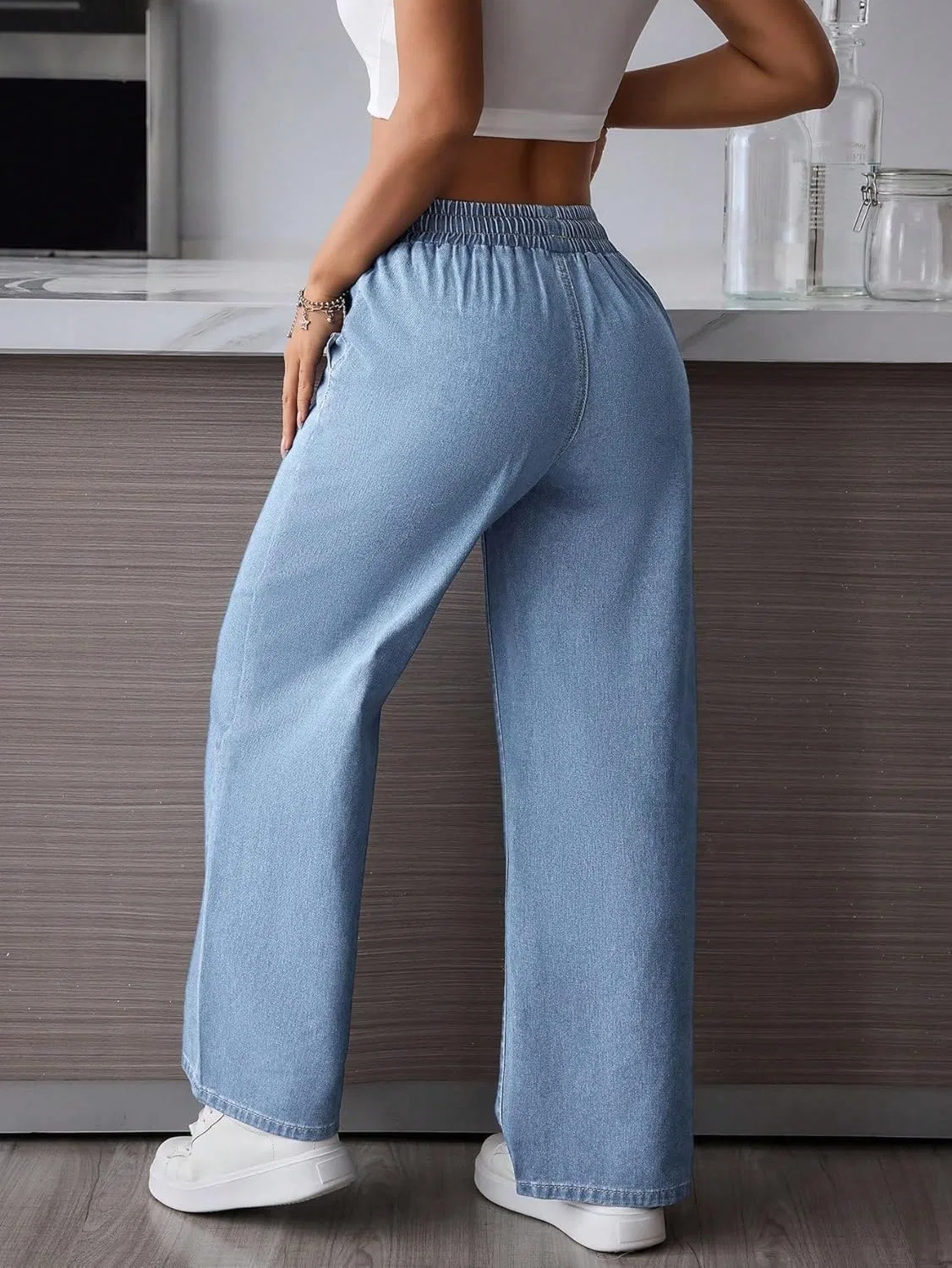 Джинсы, свободный крой, Baggy Jeans, синий — фото 2