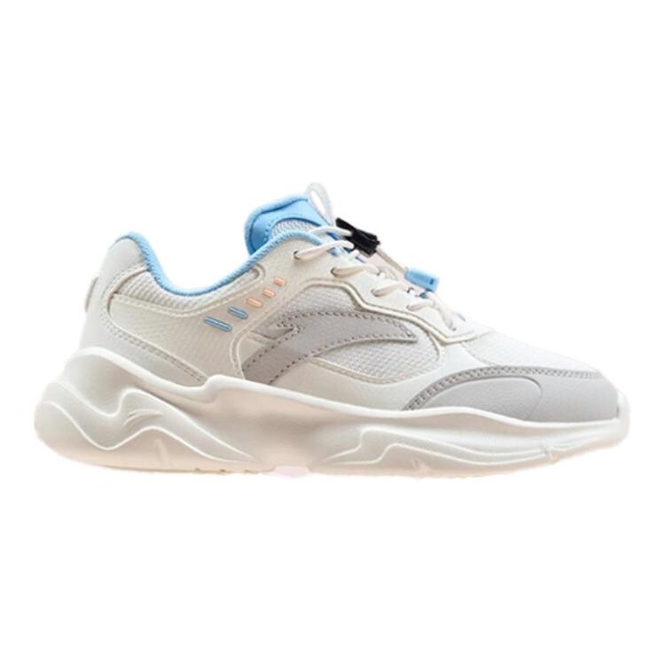 Кроссовки Anta kids Kids Lifestyle Shoes Kids Low-top Ivory / One Degree Grey / Waterfall Blue — фото 2