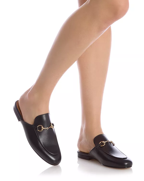 Женские мюли Betis Glamour с конской уздечкой Gucci, черный — фото 2