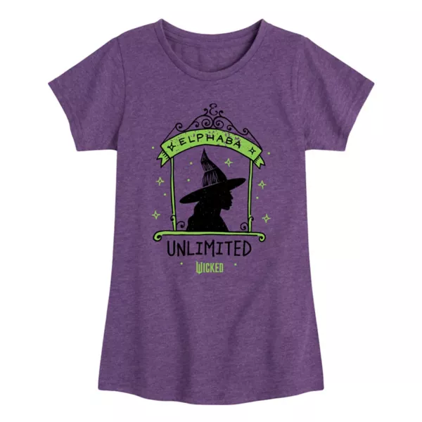 

Футболка Wicked Elphaba для девочек 7-16 лет Licensed Character, цвет heather purple