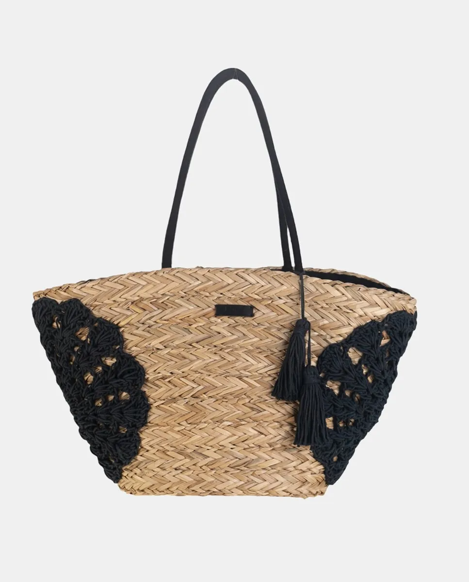 

Корзина из морской травы с молнией Kbas, черный