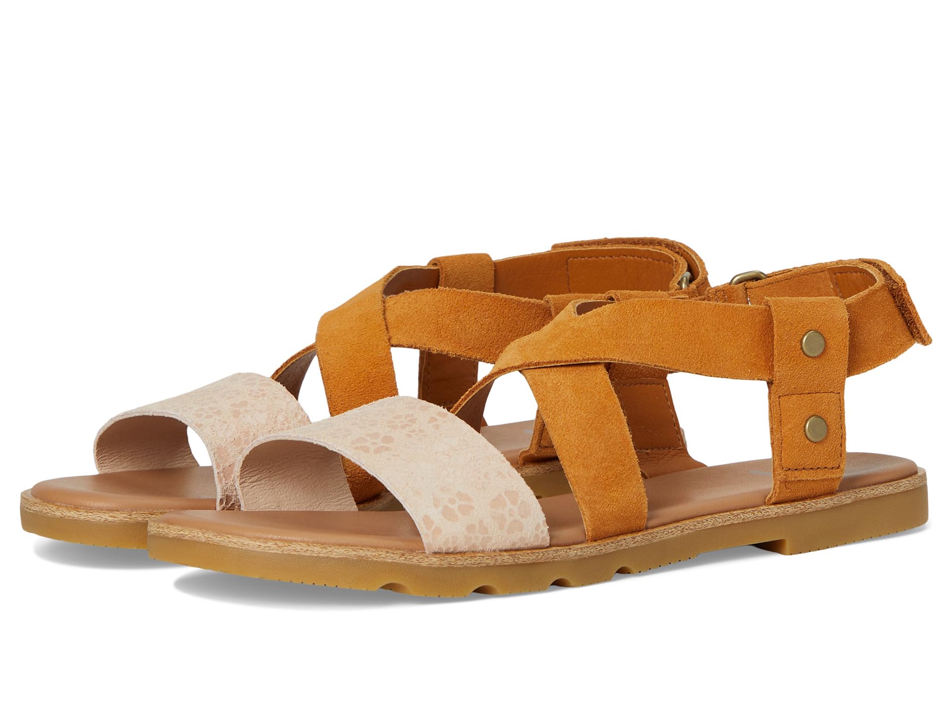 Сандалии SOREL Ella Iii Crisscross Sandals, Pearlescent/Canyon Gold