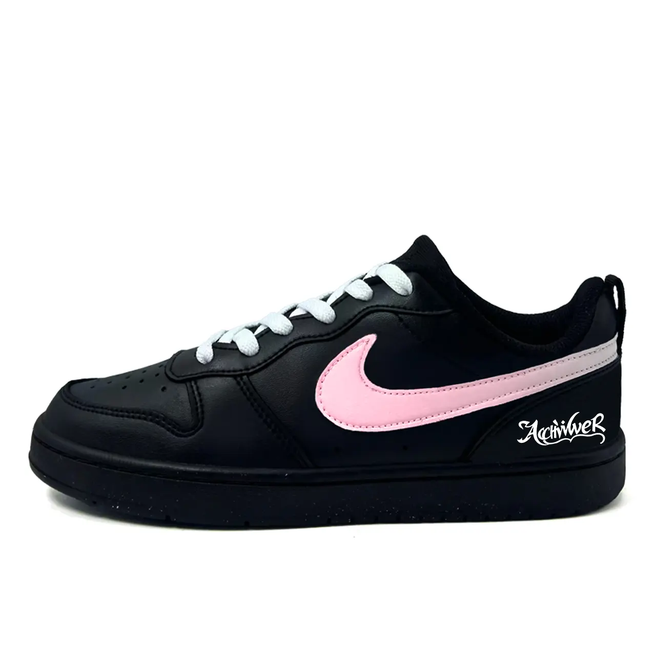 

Nike Кеды для скейтбординга Court Borough Spade Pink Blade, нескользящие и износостойкие, низкие, красные, для подростков
