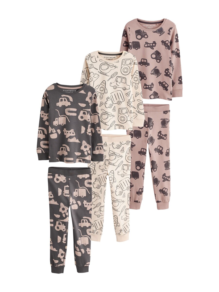 

Пижама Next, светло-бежевый/шоколадный/мокко