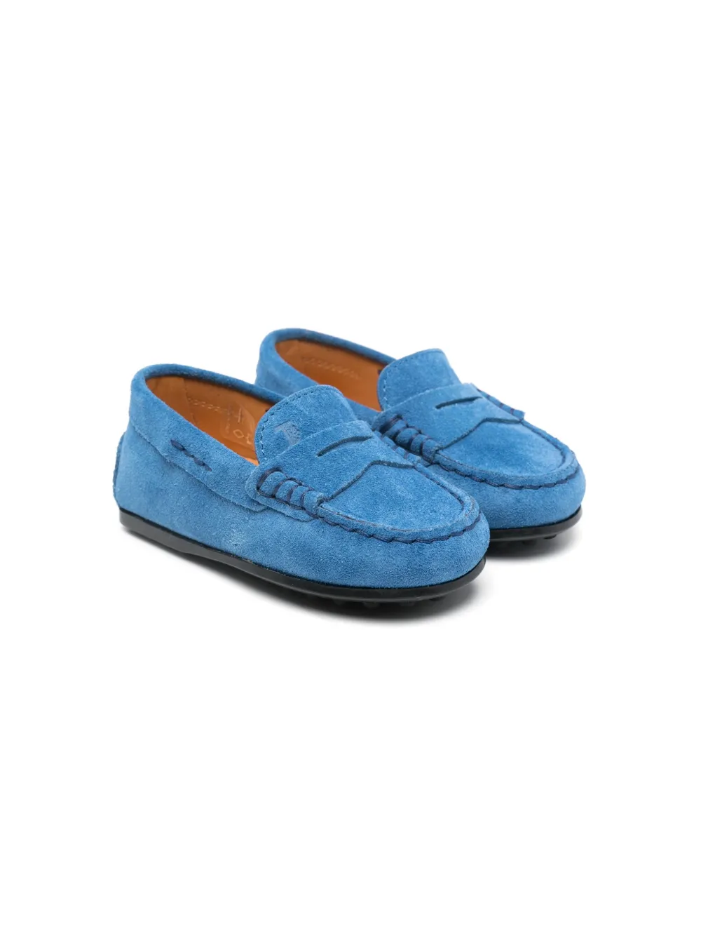 

Лоферы с квадратным носком Tod's Kids, синий