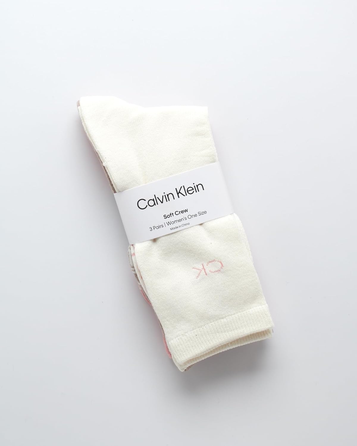 Женские носки Calvin Klein Crew Socks - 3 пары/4 пары спортивных носков из мягкого хлопкового гребня с ребристым узором до середины голени для женщин (размеры 4-10), Tan (3 Pk) — фото 2