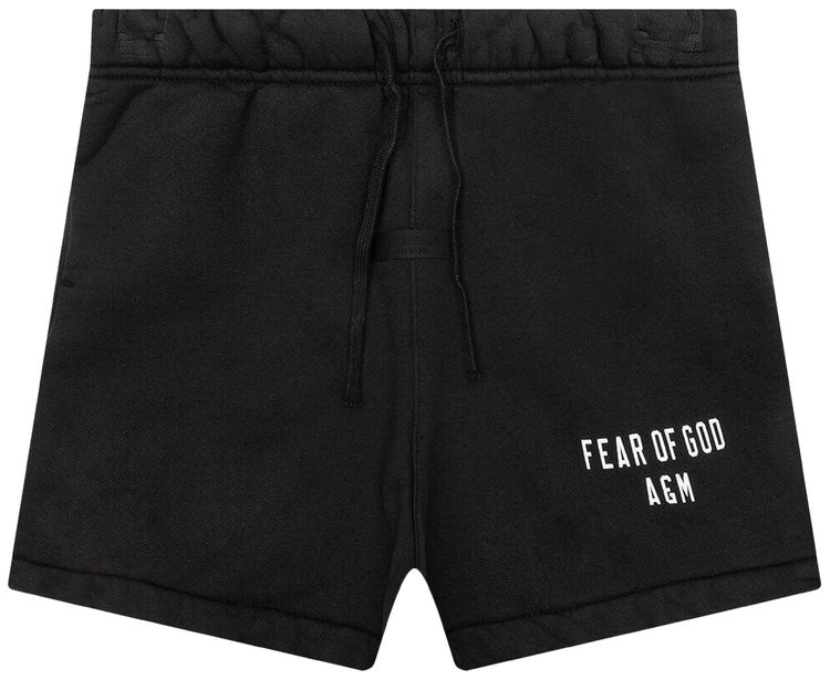 

Детские футбольные шорты из плотного флиса Fear of God Essentials, черные