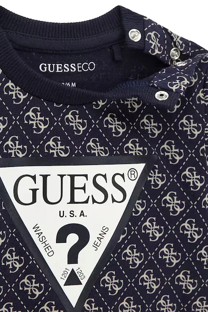 Комплект из лонгслива и брюк Guess, черный — фото 3
