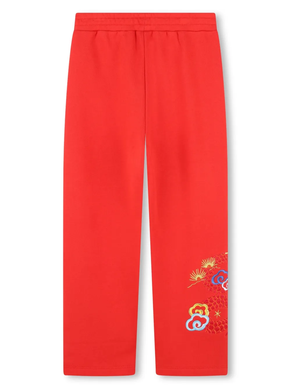 Спортивные брюки с вышивкой Kenzo Kids, красный — фото 2