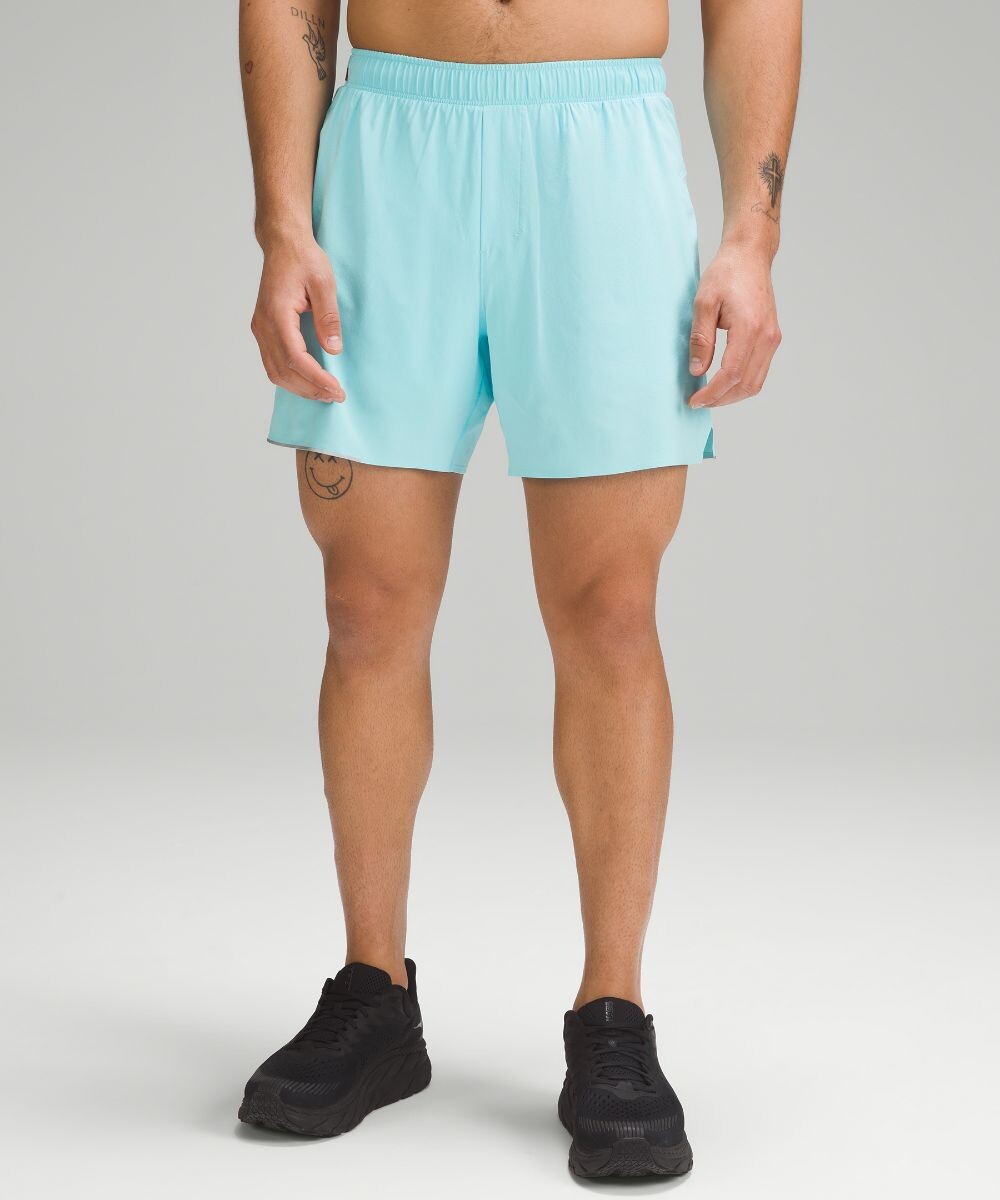 

Короткие шорты с подкладкой Surge Lululemon, синий