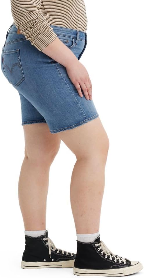 Женские шорты Levi's средней длины, мягкий, чисто-белый, размер 32, (New) What Are We Plus — фото 2