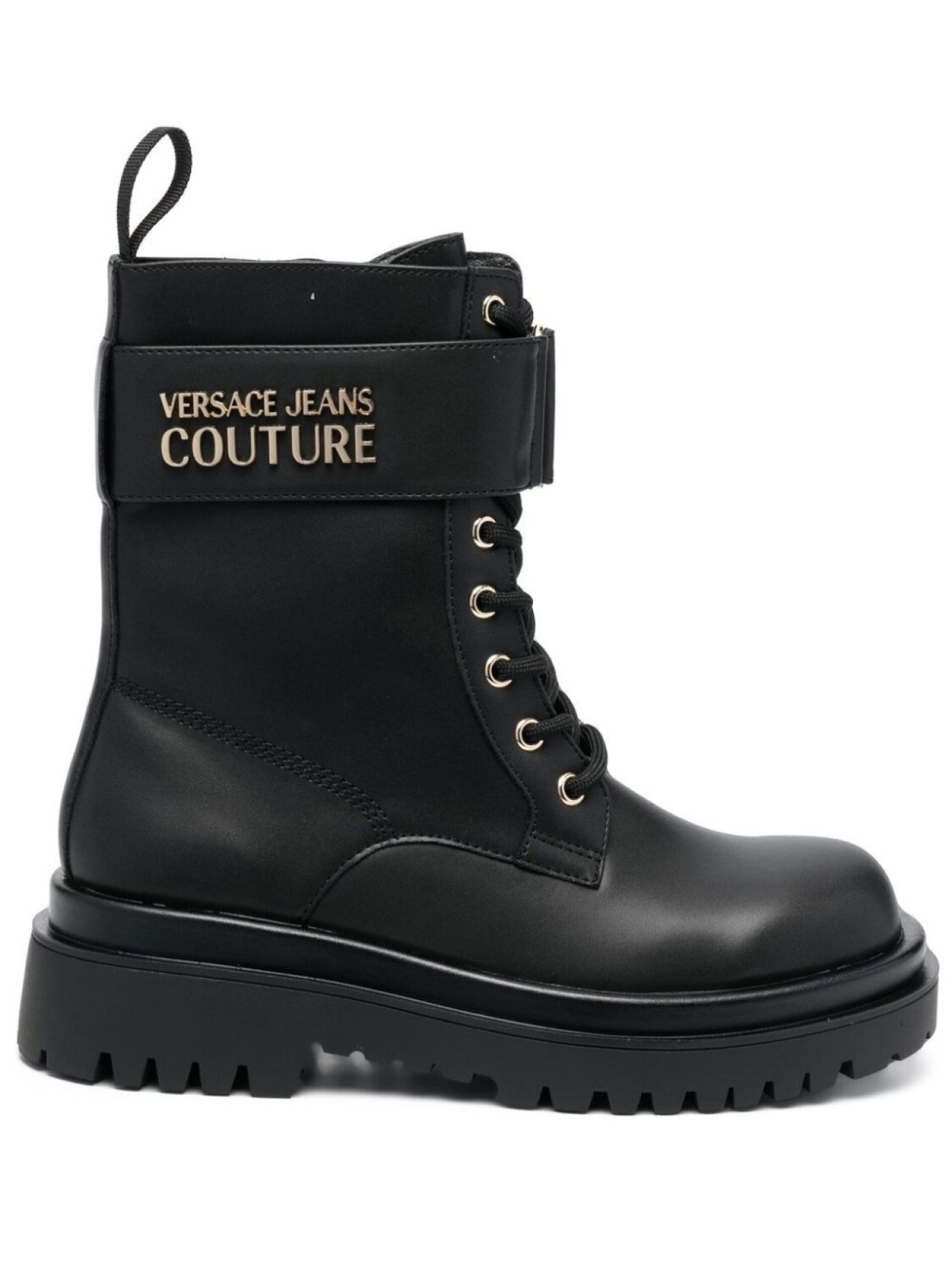 

Versace Jeans Couture ботинки в стиле милитари с логотипом, черный