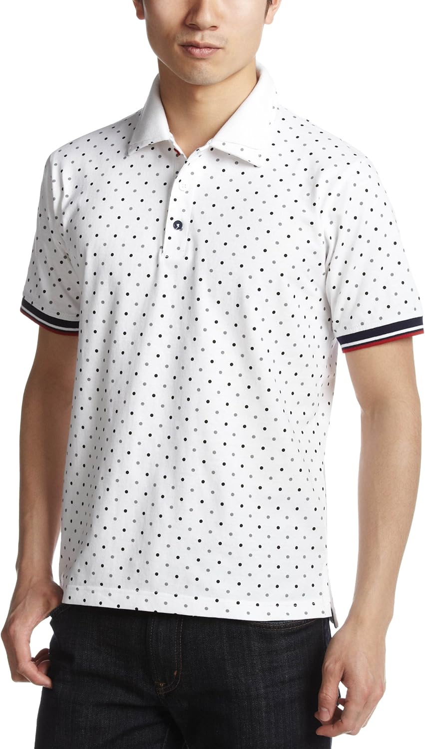 

Поло One After 9 Teens с принтом по всей поверхности (в горошек) One After 99, белый