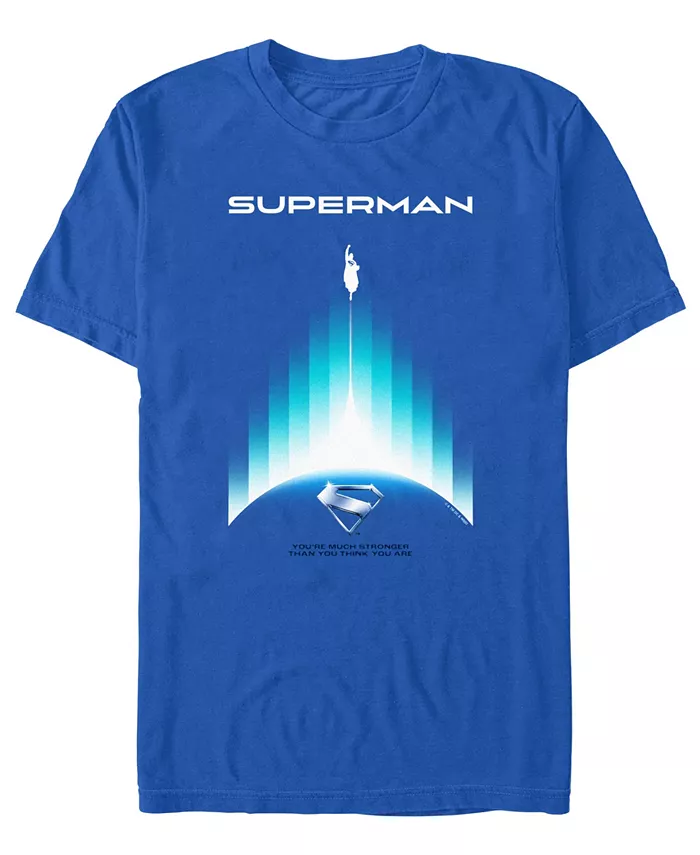 

Мужская футболка Superman 2025 Regular Fit с круглым вырезом Fifth Sun, синий