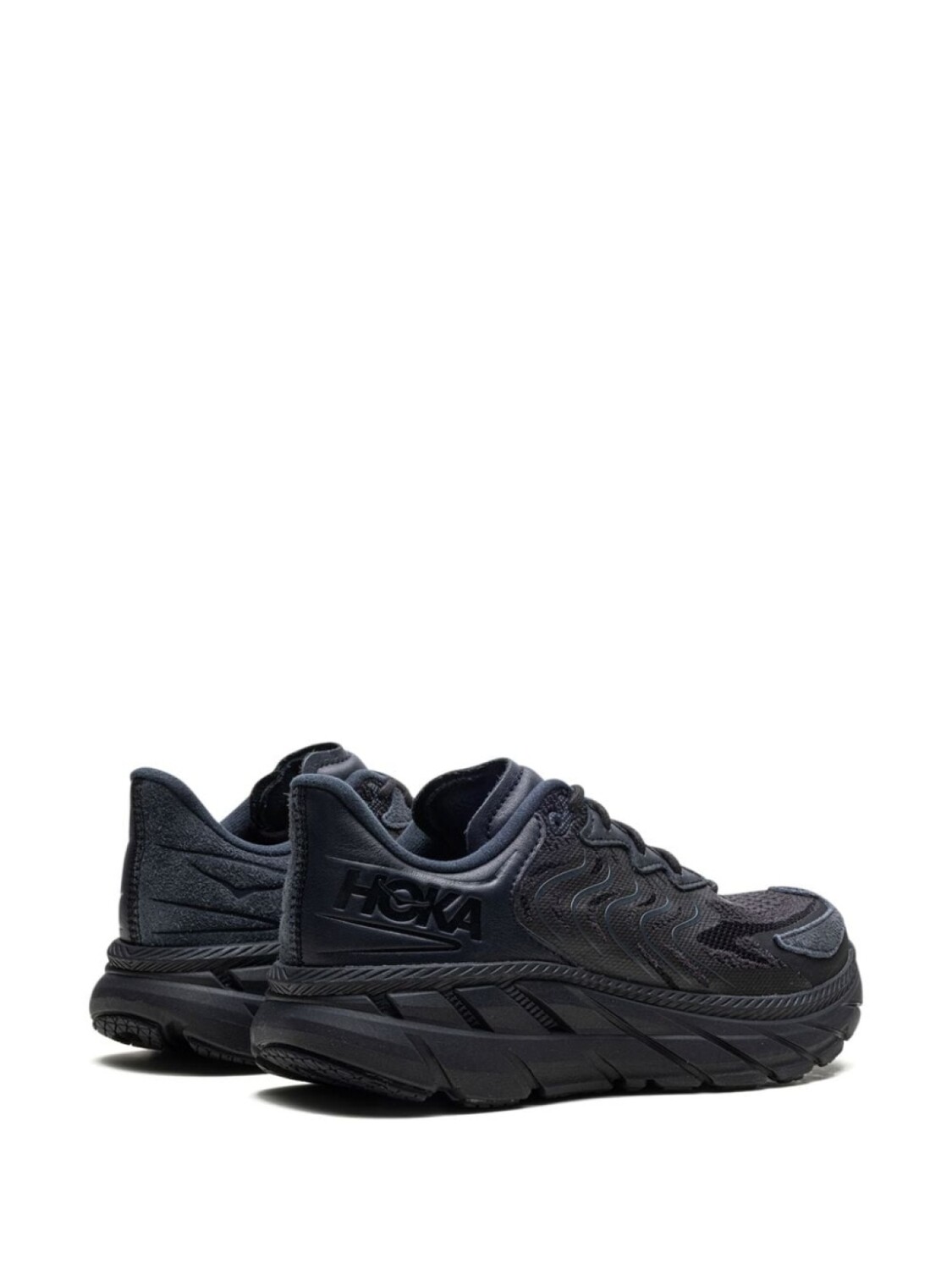 HOKA кроссовки One Clifton LS "Black/Asphalt", черный — фото 3