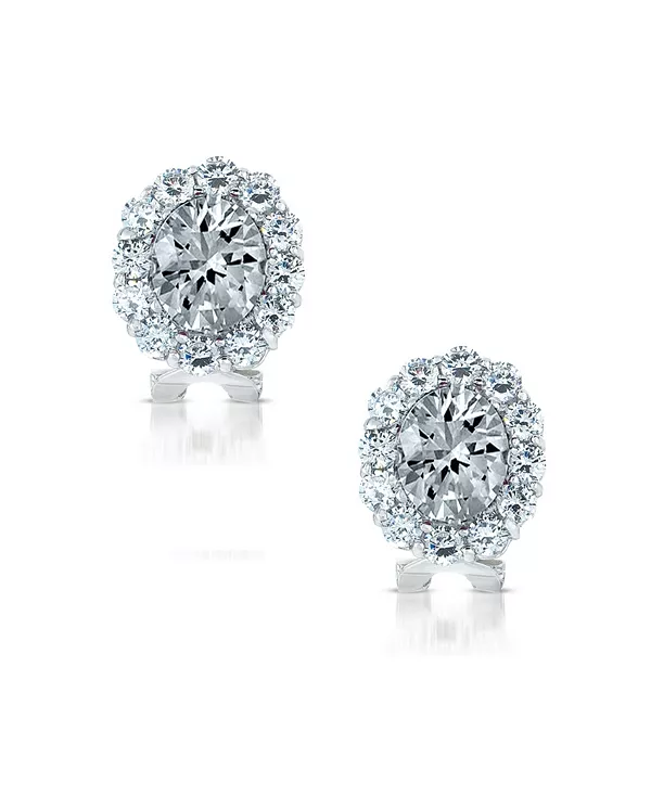 

Серьги-Гвоздики из стерлингового серебра с кубическим цирконием, вдохновленные знаменитостями Genevive, white