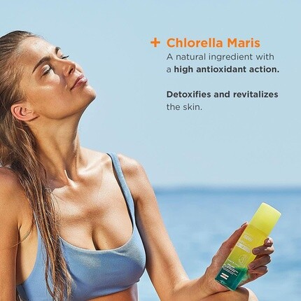 Hydrolotion Spf 50 Protect & Detox 200мл - солнцезащитный крем для тела с увлажняющими и сияющими свойствами, Isdin — фото 3