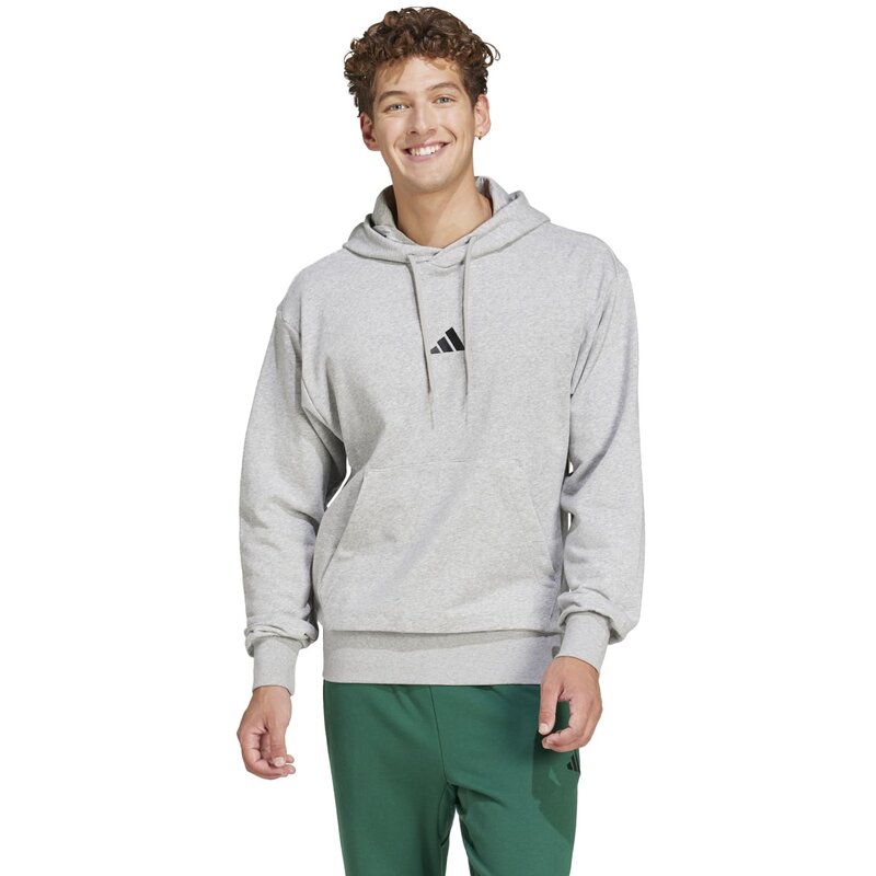 Толстовка с капюшоном, базовая вещь, feelcozy, французский трикотаж Adidas, мультиколор — фото 2