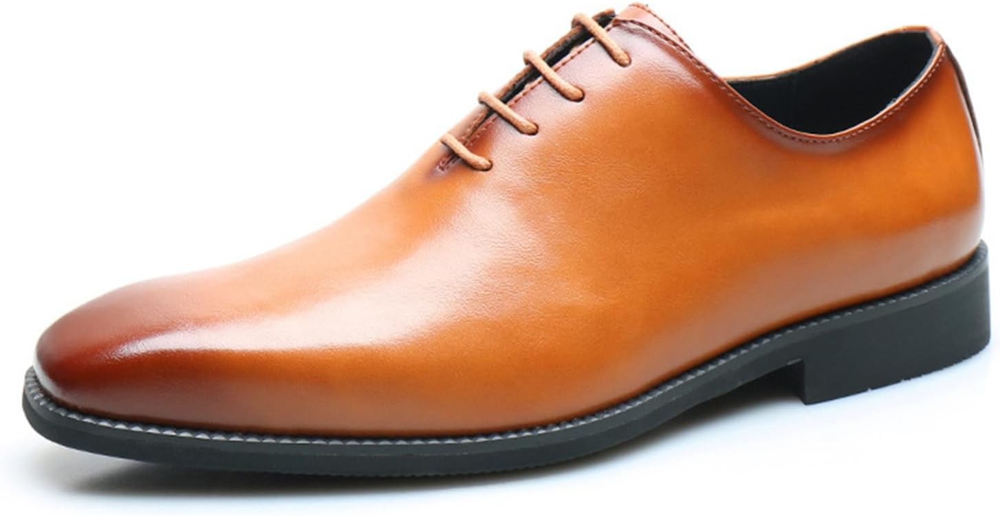 

Мужские туфли из PU кожи, классические туфли с шнуровкой, смокинги для официальных мероприятий Generic, желтый