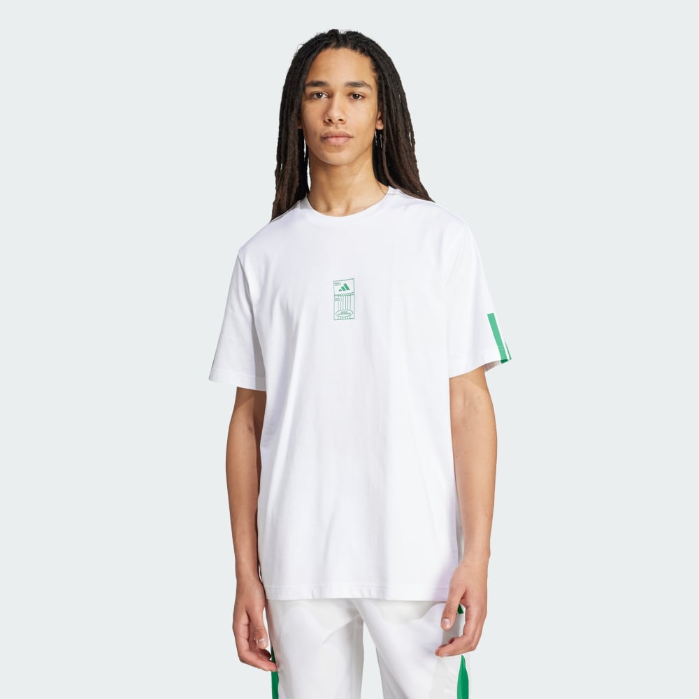 

Футболка Adidas Stadium Ticket Loose Graphic Tee, белый