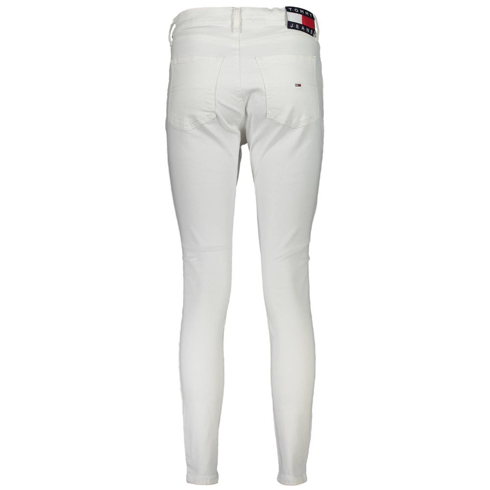 Белые хлопковые женские джинсы Tommy Hilfiger — фото 2