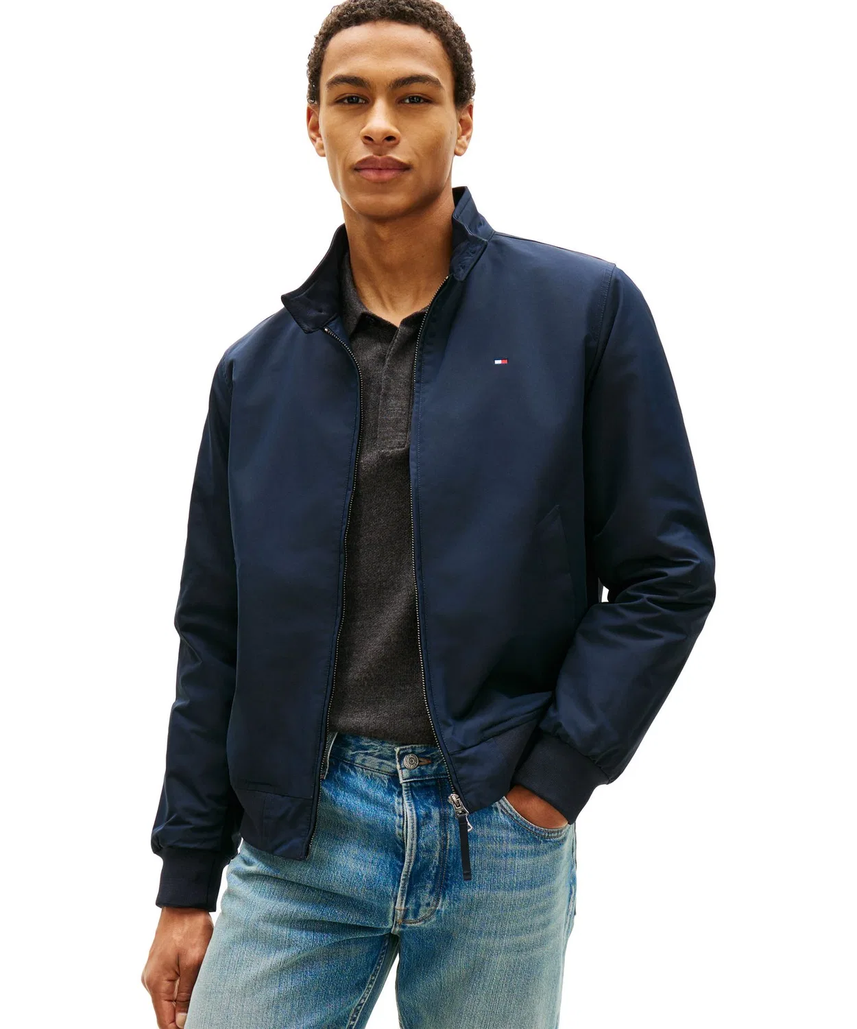 Куртка Harrington с флаг-логотипом Tommy Hilfiger, мультиколор