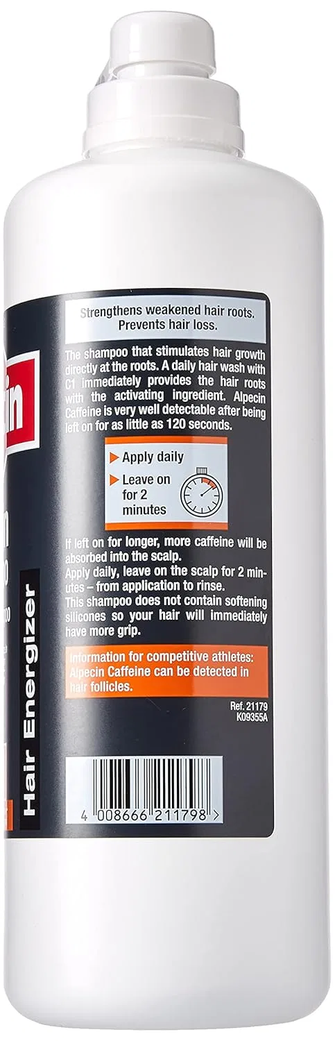 Кофеиновый шампунь «C1 Caffeine Shampoo» от Alpecin, 1250 мл Alpecin — фото 2