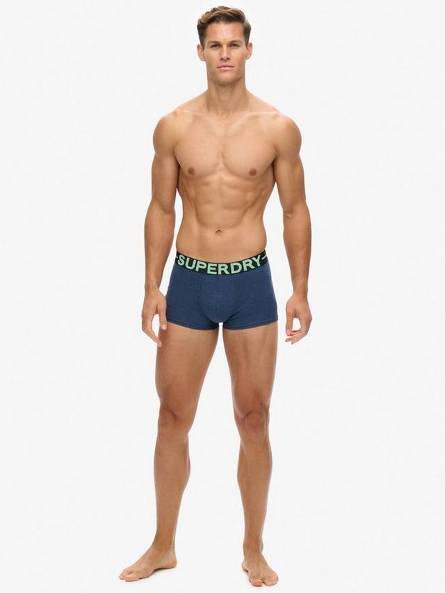 Эластичные плавки из органического хлопка Superdry, цвет Blue/Fresh Green — фото 3
