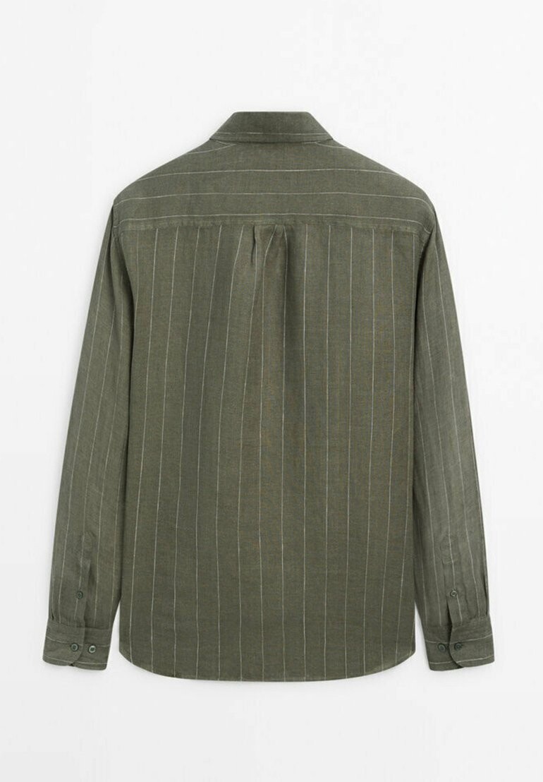 

Рубашка REGULAR FIT PINSTRIPE Massimo Dutti, хаки