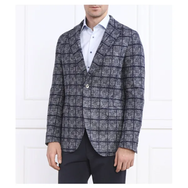 

Элегантная куртка Egel классического кроя с добавлением шерсти Oscar Jacobson, синий