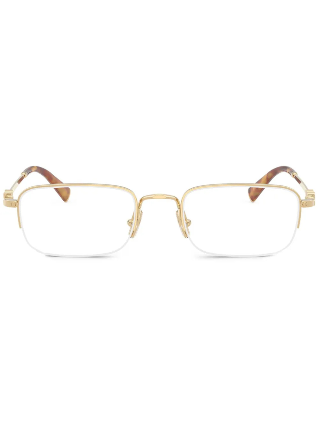 

Miu Miu Eyewear очки в прямоугольной оправе, золотой