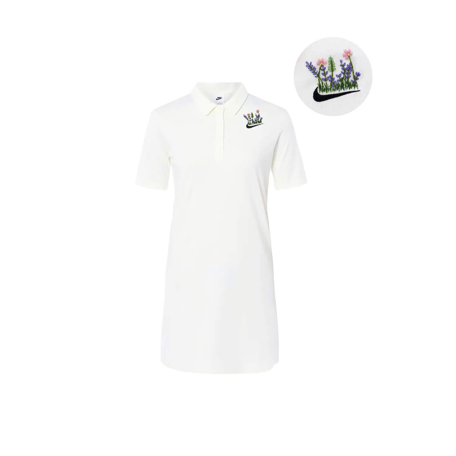 

Nike Спортивное платье с короткими рукавами для женщин Sail White