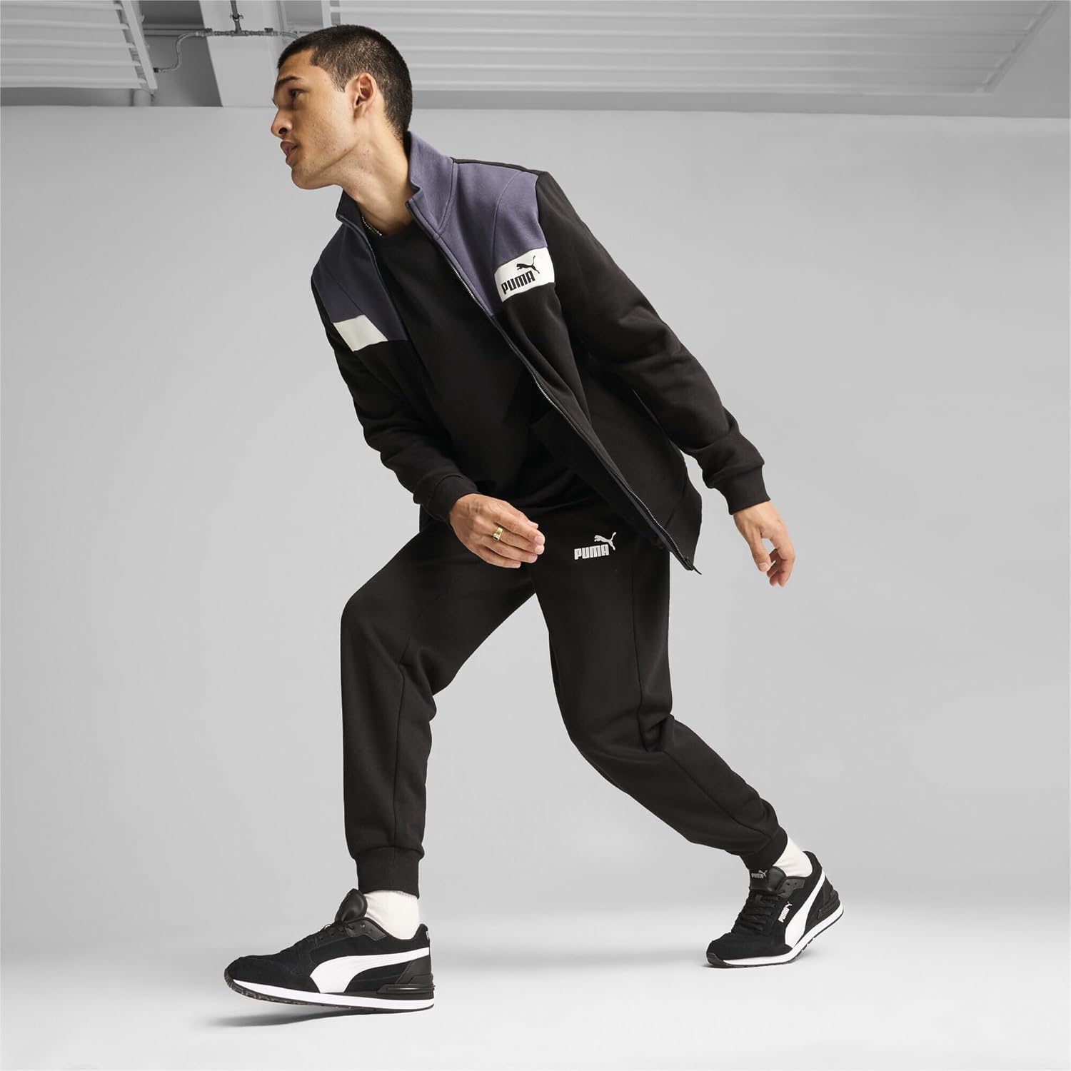 Кроссовки PUMA унисекс низкие, белый/черный — фото 2