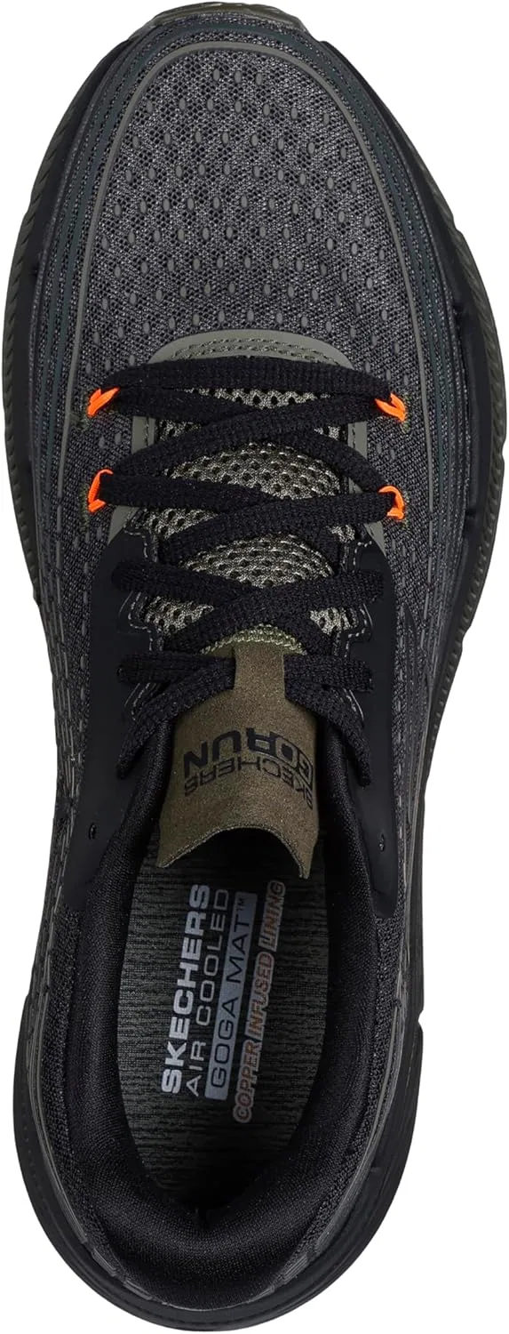 Мужские беговые кроссовки Skechers Max Cushioning Premier Vantage 2.0, Olive Textile Synthetic — фото 3