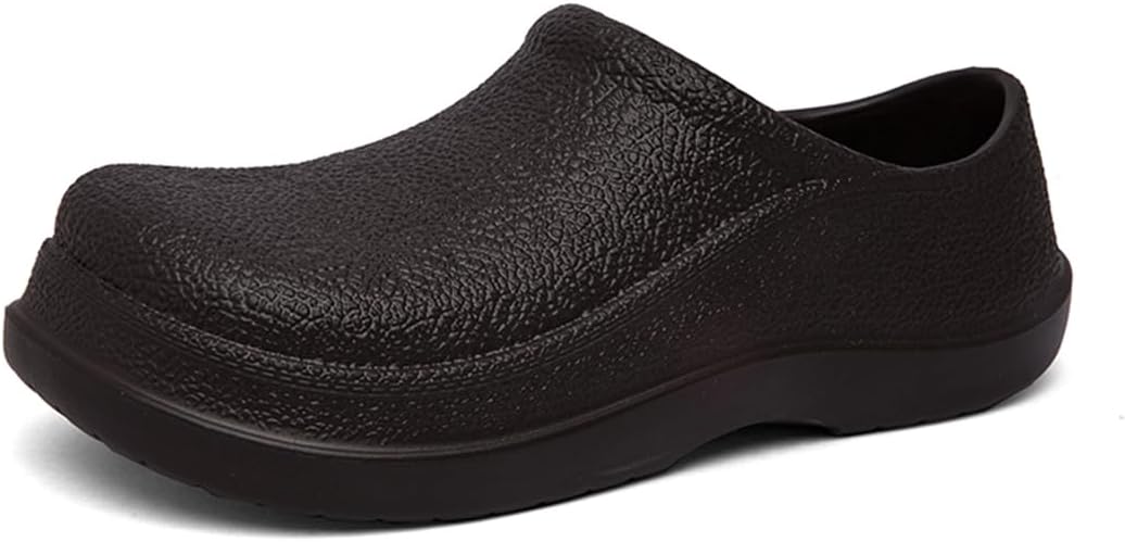 

Мужская обувь Rojeam Chef для поваров, кухонные туфли, водонепроницаемые сабо для сада, больницы, ресторанов и обслуживания пищи, коричневый