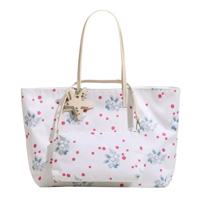 

PAYOT Сумка через плечо из нейлона с искусственной кожей женская white/pink