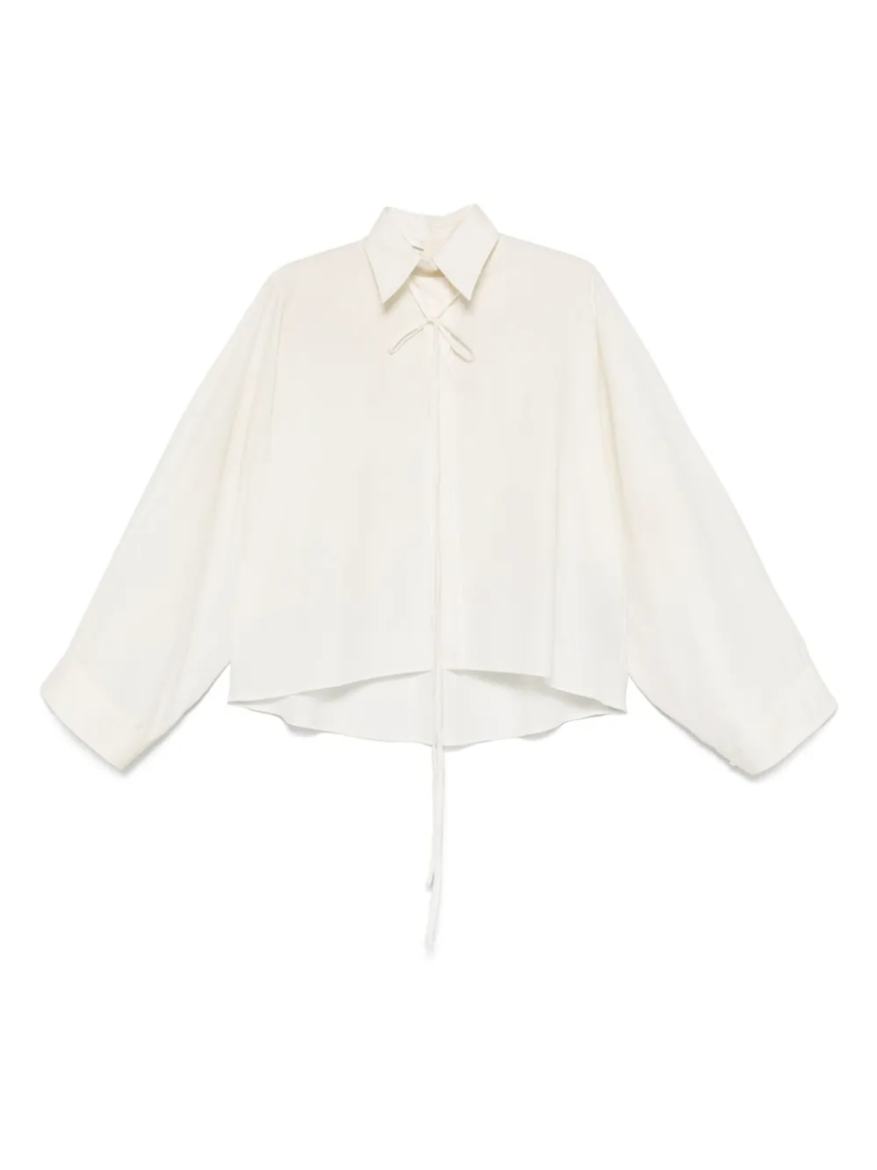 

MM6 Maison Margiela хлопковая рубашка, белый