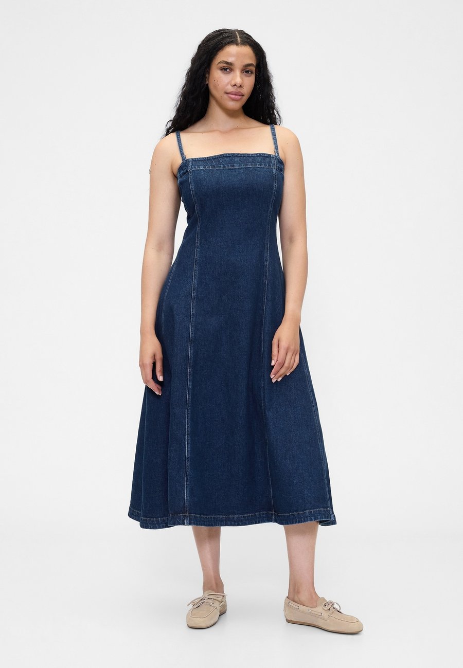 

Платье GAP FIT FLARE DRESS , Dark Wash/Dark-Blue Denim