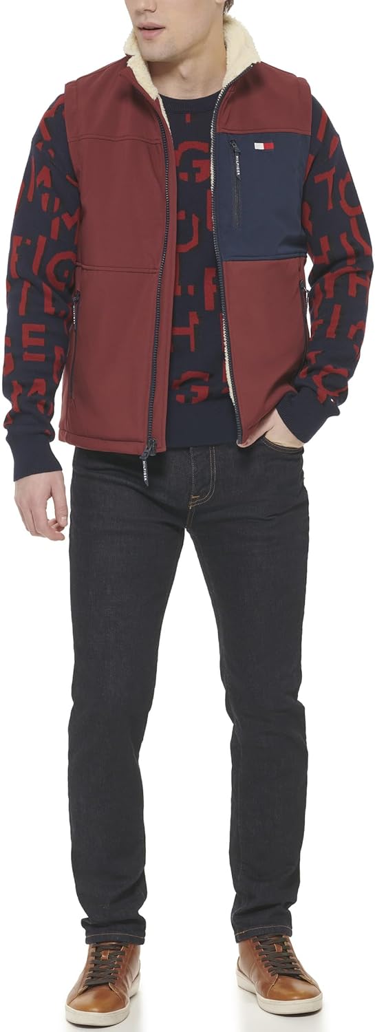 Мужской жилет Tommy Hilfiger с подкладкой из шерпы, Port Combo — фото 2