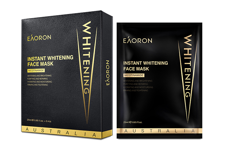 

Eaoron Ниацинамид черная жемчужина лицевая маска Black Film с антиоксидантными свойствами увлажняющая 5 шт/уп