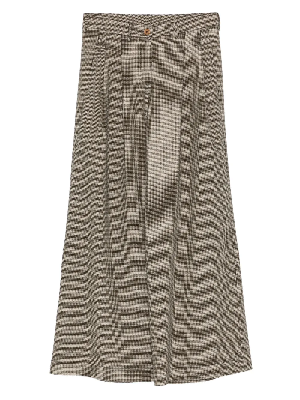 

Брюки в ломаную клетку Jejia, коричневый